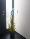 Europalms Allium grass, artificial plant, blue, 120 cm