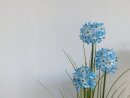 Europalms Allium grass, artificial plant, blue, 120 cm