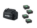 Eurolite Set 4x AKKU IP Flat Light 3 sw + Soft-Bag