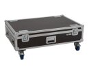 Roadinger Flightcase 4x LED IP T-PIX 8 QCL/T-PIX 12 HCL mit Rollen