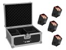 Eurolite Set 4x AKKU UP-7 QCL Spot QuickDMX + Case