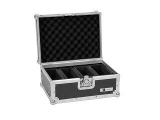 Roadinger Flightcase EC-4AC 4x AKKU Flat Light Series