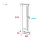 Showgear RCA-FSM-42, 42 HE Netzwerkschrank mit Gittertür