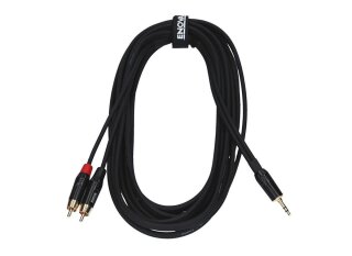 Enova EC-A3-PSMCLM-2 Audio Adapterkabel,2m,1x Miniklinke/2x Cinch