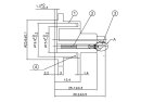 Enova XL13FB-W XLR 3pol Einbaubuchse, IP67, female