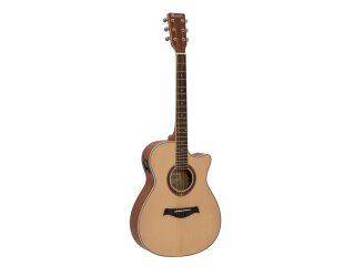 Dimavery AW-420 Western guitar, Sapele,nature