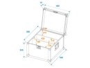 Roadinger Flightcase 2x Audience Blinder 2x100W LED COB CW/WW