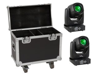 Eurolite Set 2x LED TMH-B90 + Case mit Rollen