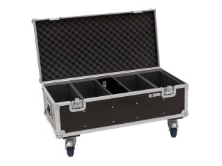 Roadinger Flightcase 4x Audience Blinder 2x100W LED COB CW/WW with wheels