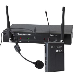 Audiophony Pack GO-Head-F8, Funkmikrofon Set, UHF, mit Taschensender und Headset-Mikrofon
