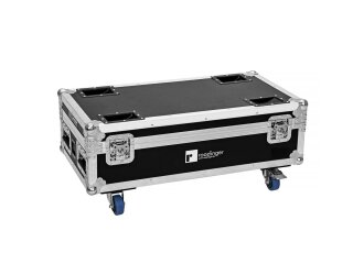 Roadinger Flightcase 6x AKKU IP UP-4 Plus HCL Spot WDMX mit Ladefunktion