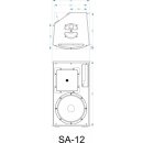 Synq Audio SA-12, 650 Watt, 12"+1", aktiv, DSP