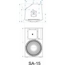 Synq Audio SA-15, 650 Watt, 15"+1", aktiv, DSP