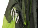 Halloween Figure Skeleton with green cape, animated, 170cm