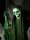 Halloween Figure Skeleton with green cape, animated, 170cm