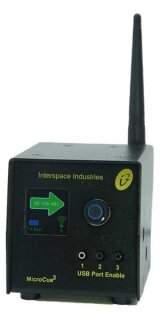 VERLEIH: Interspace Industries MicroCue3 mit 2-Tasten + Laser-Fernbedienung, Tagesmietpreis