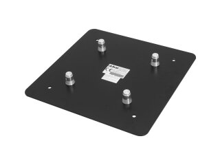 Alutruss Quadlock End Plate M10-Male 50cm x 50cm bk