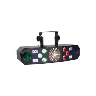 Eliminator Furious Five RG, 5-in-1 LED Effekt, Strobe-, Moonflower-, UV-, LED-, Lasereffekt