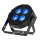 Eliminator MEGA HEX L PAR, 4x 20 Watt RGBAL+UV-LED, DMX, 17 Grad Abstrahlwinkel