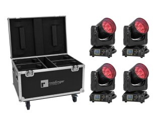 Futurelight Set 4x EYE-740 MK2 + Case mit Rollen