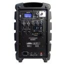 Audiophony Racer80/F5, mobiles akkubetriebenes Beschallungssystem, inkl. UHF Funkmikrofon-Empfänger