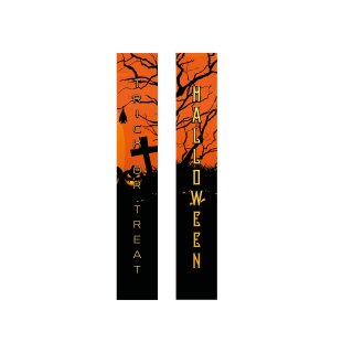 Halloween Banner, Geisterhaus, 2er-Set, 30x180cm