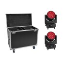 Eurolite Set 2x LED IP TMH-H760 + Case mit Rollen