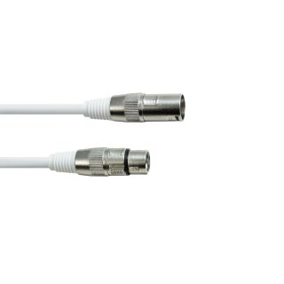 Eurolite DMX cable XLR 3pin 1m white