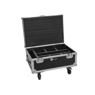 Roadinger Flightcase 6x AKKU IP TL-3 QCL Trusslight CRMX mit Ladefunktion und Rollen