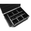 Roadinger Flightcase 6x AKKU IP TL-3 QCL Trusslight CRMX mit Ladefunktion und Rollen