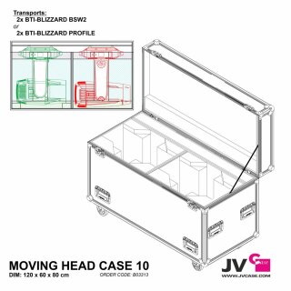 JV-Case Moving Head Case 10