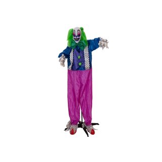 Halloween Figur Clown Charly, animiert, 164cm