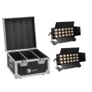 Eurolite Set 2x LED CLS-18 QCL RGB/WW 18x7W + Flightcase