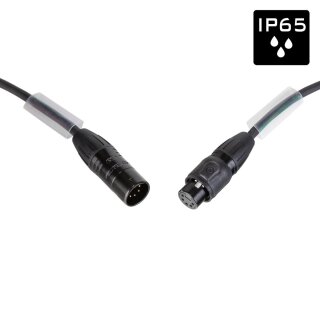 Hilec DMX-5PMF-1M5, 5pol DMX-Kabel, IP65, 2x Schrumpfschlauch, 110 Ohm AES/EBU, 1,5 Meter