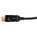 DAP-Audio gepanzertes HDMI 2.1 AOC 8K Glasfaserkabel, vergoldet, 100m