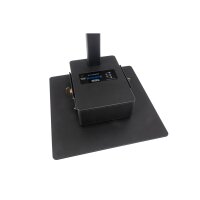 Briteq BTI-Akkupole black, 4x 5 Watt LED Spot 3000K warmweiß, 25°, Beleuchtung für Messestände/Ausstellungsräume/Produktpräsentationen, IP65