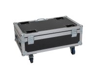 Roadinger Flightcase 6x AKKU UP-4 QCL Spot QuickDMX MK2 mit Ladefunktion und Rollen