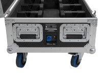 Roadinger Flightcase 6x AKKU UP-4 QCL Spot QuickDMX MK2 mit Ladefunktion und Rollen