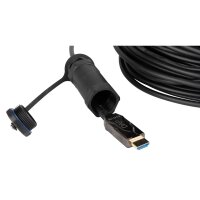 VERLEIH: gepanzertes HDMI 2.1 AOC 8K Glasfaserkabel, vergoldet, 100m, auf Kabeltrommel, Tagesmietpreis