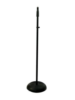 Mikrofonstativ 85-157cm, Gusseisenfuss, schwarz