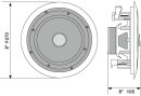 Omnitronic CST-8 Deckenlautsprecher/2-Weg